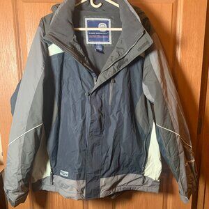 Free Country Men's Gray/Navy/Cream Hooded Winter Jacket FCXtreme